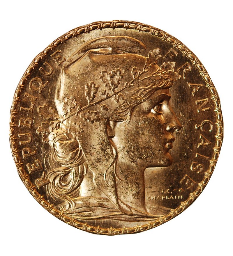 MARIANNE, COQ - 20 FRANCS OR 1899﻿