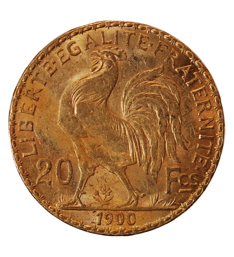 MARIANNE, COQ - 20 FRANCS OR 1900