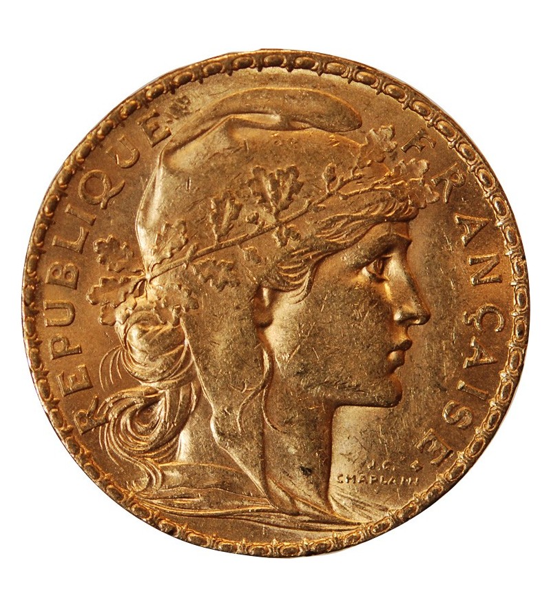 MARIANNE, COQ - 20 FRANCS OR 1900