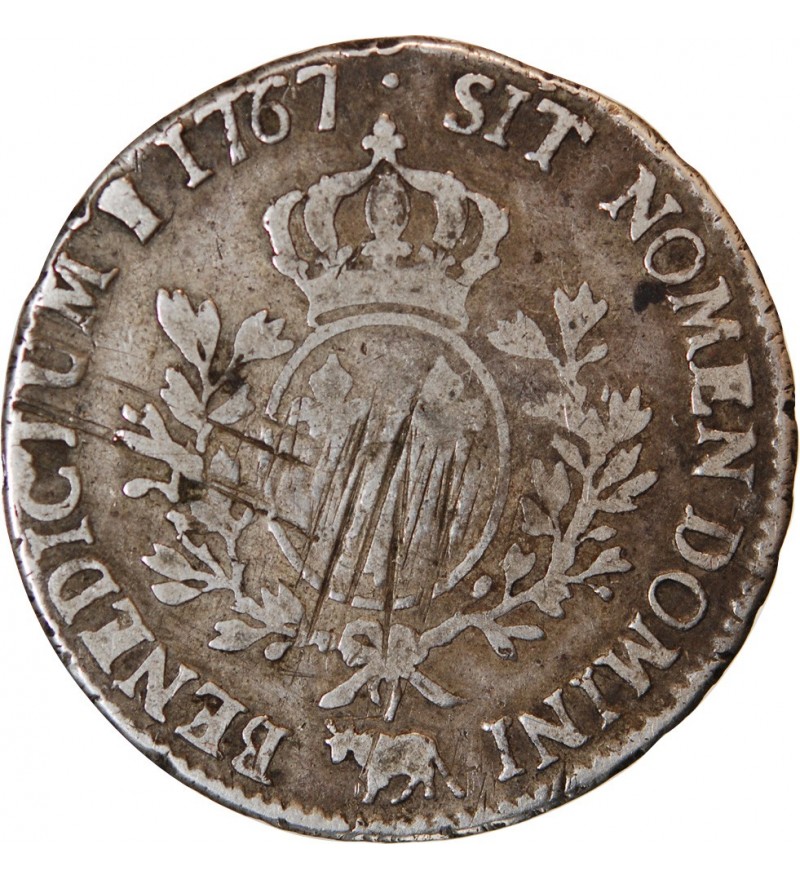 LOUIS XV - ECU AU BANDEAU 1767 PAU