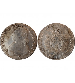 LOUIS XVI - ECU AUX BRANCHES D'OLIVIER 1791 LIMOGES 2