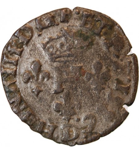 HENRI III - LIARD A LA CROIX DU SAINT ESPRIT 1586 D LYON