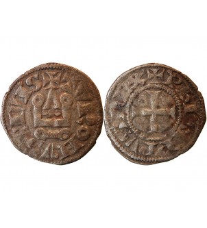 PHILIPPE IV LE BEL - OBOLE TOURNOIS 1285 / 1314﻿ 2