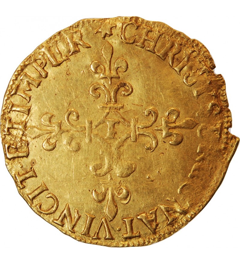 CHARLES IX ﻿﻿- ECU D'OR AU SOLEIL 1574 T NANTES