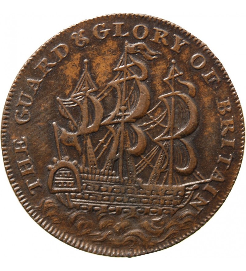 ANGLETERRE, GEORGE III ET CHARLOTTE - JETON OU 1/2 PENNY