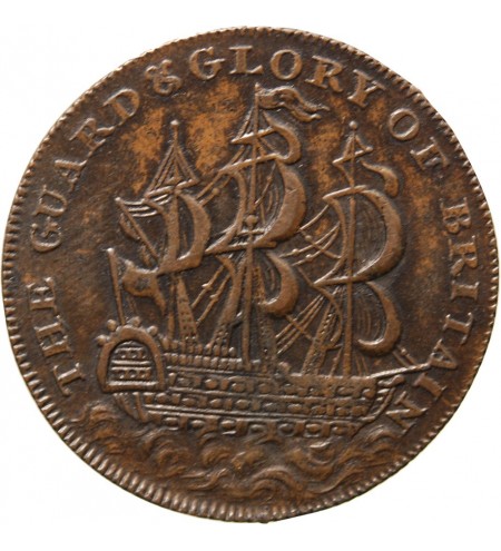 ANGLETERRE, GEORGE III ET CHARLOTTE - JETON OU 1/2 PENNY