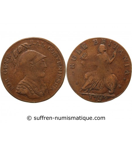 ANGLETERRE, GENERAL CONVENIENCE - JETON DE 1797