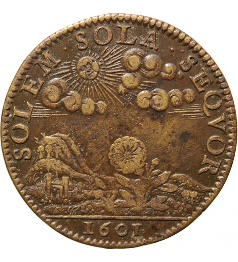 MARIE DE MEDICIS - JETON LAITON 1601