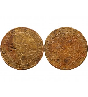 CHANCELLERIE - JETON LAITON 1624 Contremarqué 2