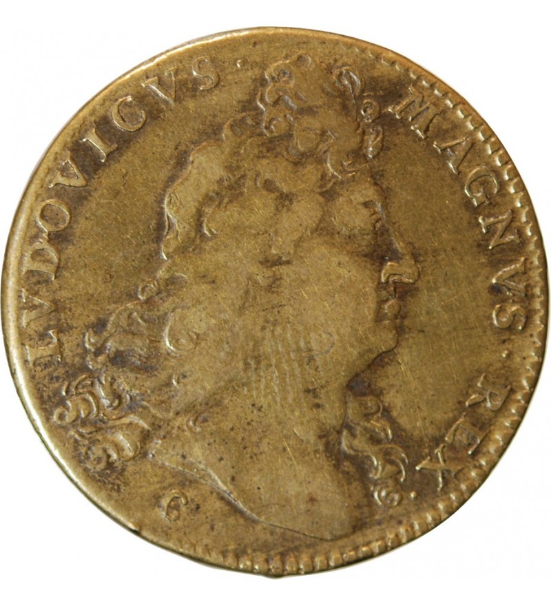 GALERES ROYALES, LOUIS XIV - JETON LAITON 1696