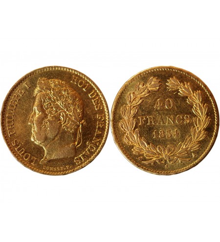 LOUIS PHILIPPE﻿ - 40 FRANCS OR 1834 A PARIS﻿