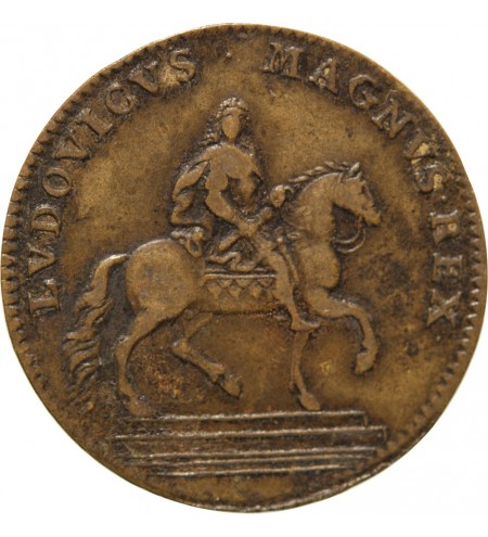 ADMINISTRATION MUNICIPALE DE PARIS, LOUIS XIV - JETON CUIVRE 1643 / 1715