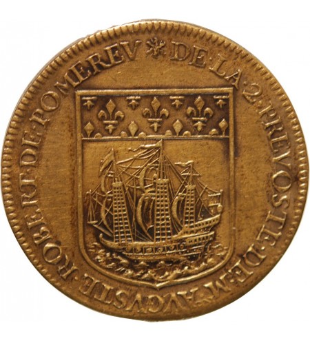 ILE DE FRANCE, Prévôts des marchands, Robert de Pomereu - JETON 1679