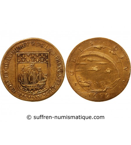 ILE DE FRANCE, Prévôts des marchands, Robert de Pomereu - JETON 1679