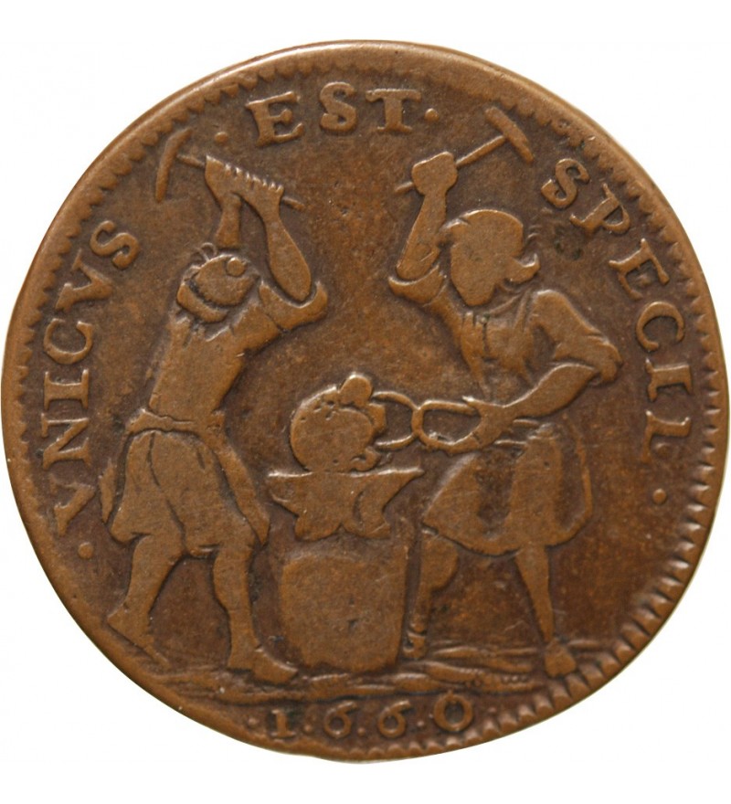 AUVERGNE, SAINT FLOUR, Héros Populaire " LUSTUCRU" - JETON 1660 R1