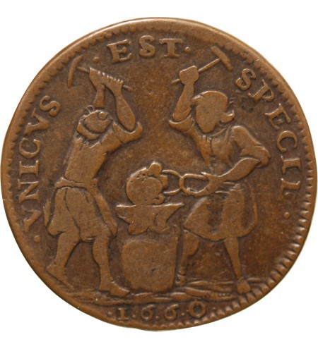 AUVERGNE, SAINT FLOUR, Héros Populaire " LUSTUCRU" - JETON 1660 R1