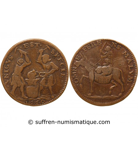 AUVERGNE, SAINT FLOUR, Héros Populaire " LUSTUCRU" - JETON 1660 R1