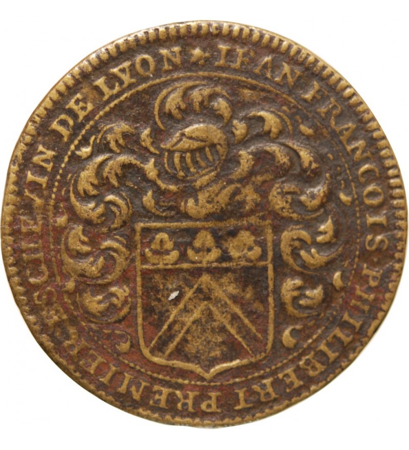 LYON, CONSULAT DE LYON, Jean Francois Philibert - JETON Bronze 1672 R1