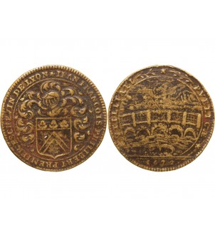 LYON, CONSULAT DE LYON, Jean Francois Philibert - JETON Bronze 1672 R1 2