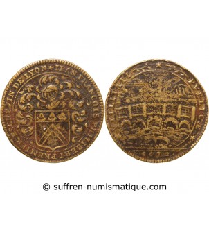 LYON, CONSULAT DE LYON, Jean Francois Philibert - JETON Bronze 1672 R1