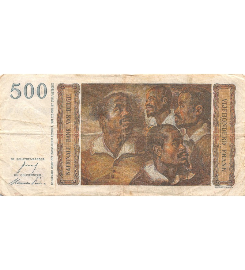 BELGIQUE - 500 FRANCS 16.07.1953