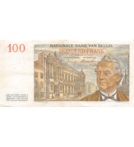 BELGIQUE - 100 FRANCS 02.03.1955