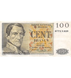 BELGIQUE - 100 FRANCS 02.03.1955