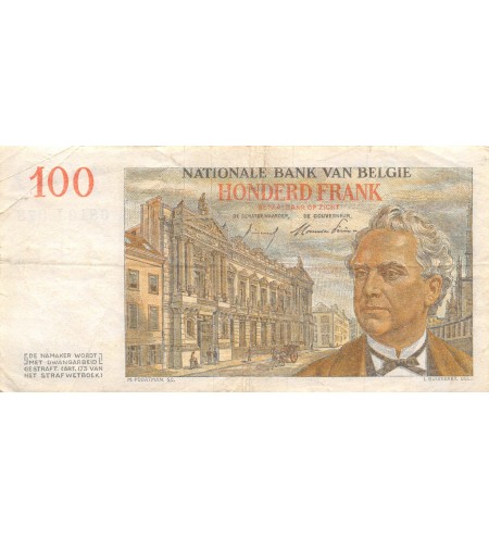 BELGIQUE - 100 FRANCS 09.03.1955