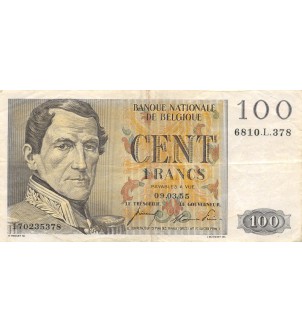 BELGIQUE - 100 FRANCS 09.03.1955 2