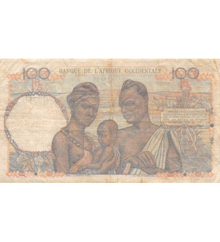 BANQUE AFRIQUE OCCIDENTALE - 100 FRANCS 31.07.1952