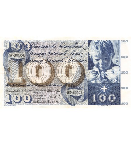 SUISSE - 100 FRANCS 1964