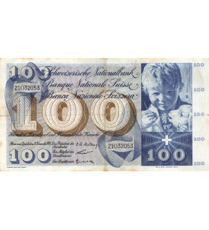 SUISSE - 100 FRANCS 1958 2