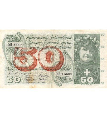 SUISSE - 50 FRANCS 1965