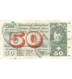 SUISSE - 50 FRANCS 1965 2
