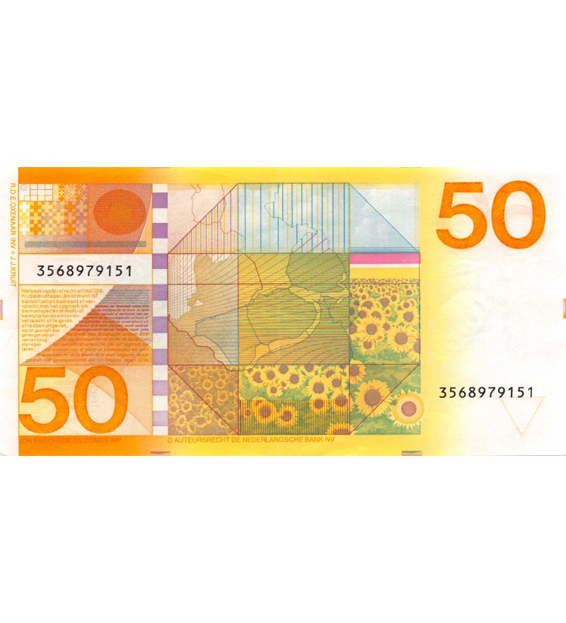 PAYS-BAS, NETHERLANDS - 50 GULDEN 1982