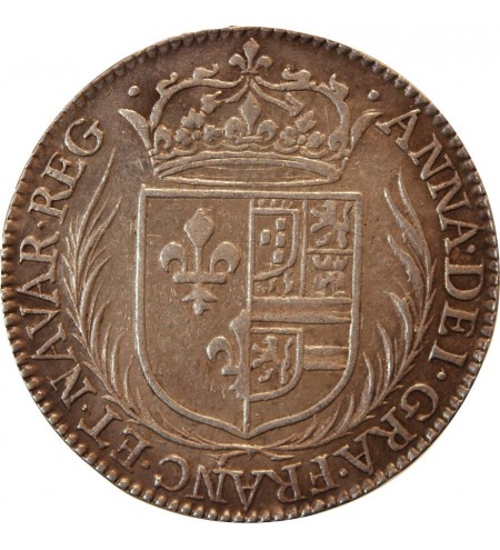 ANNE D'AUTRICHE, Réconciliation du roi et de la reine  - JETON ARGENT 1637 R1