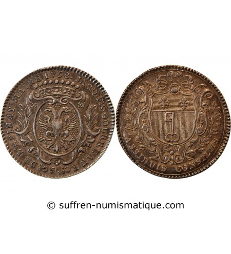 MAIRE D'ANGERS, Jacques-François GOURREAU - JETON ARGENT 1758