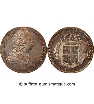 ETATS DE BRETAGNE, LOUIS XV - JETON ARGENT 1726 SAINT BRIEUC R1