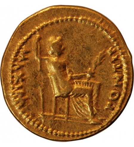 TIBERE - AUREUS OR 14 / 37