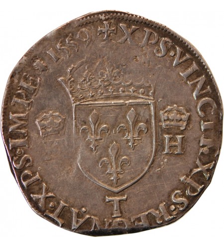 HENRI II - TESTON ARGENT 2ième Type 1559 T NANTES﻿