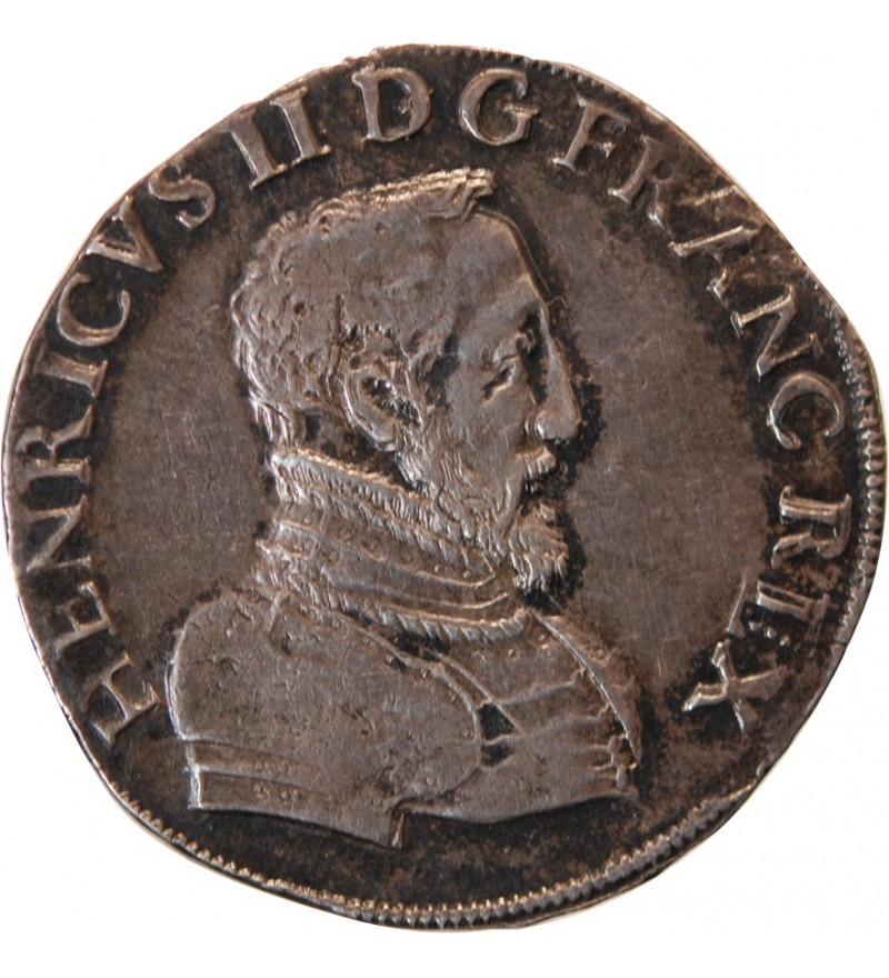 HENRI II - TESTON ARGENT 2ième Type 1559 T NANTES﻿