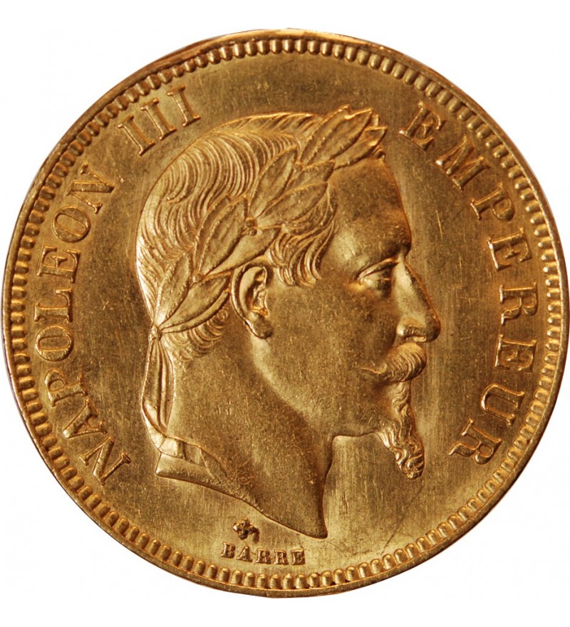 NAPOLEON III ﻿- 100 FRANCS OR 1869 BB STRASBOURG