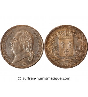 LOUIS XVIII - 5 FRANCS ARGENT 1817 A PARIS﻿