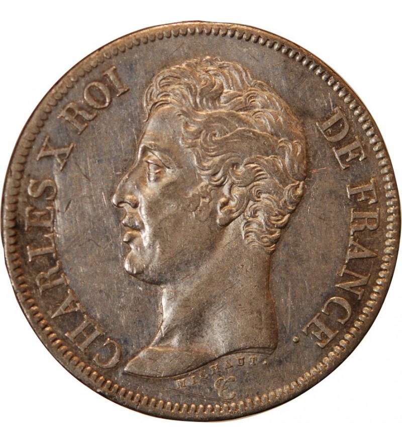 CHARLES X - 5 FRANCS ARGENT 1825 A PARIS