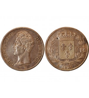 CHARLES X - 5 FRANCS ARGENT 1826 A PARIS﻿ 2