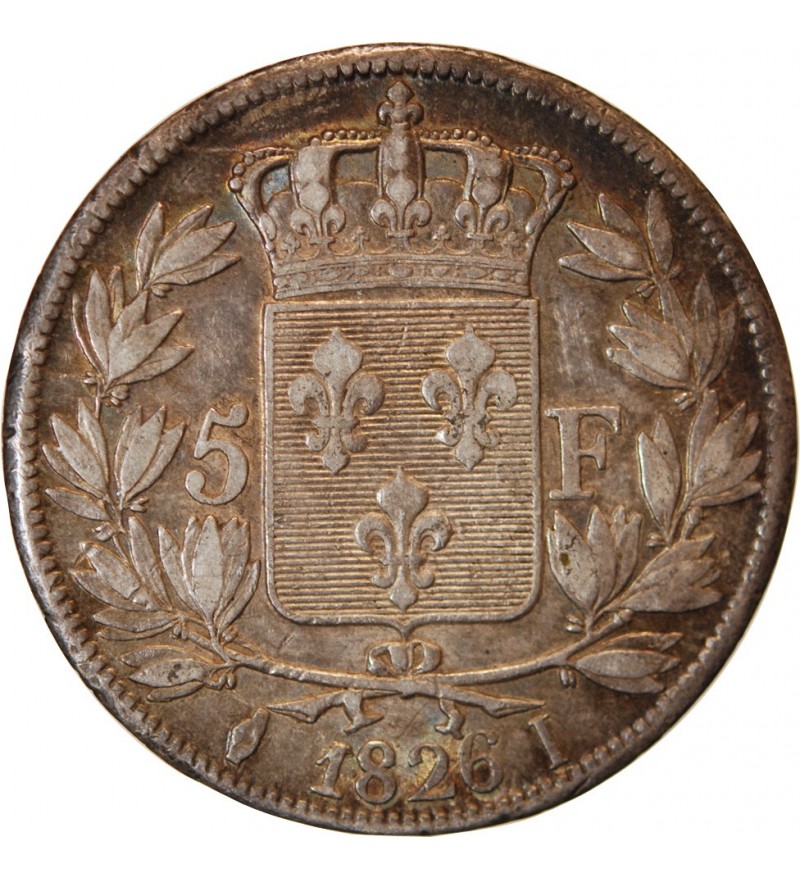 CHARLES X - 5 FRANCS ARGENT 1826 I LIMGES