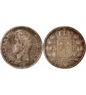 CHARLES X - 5 FRANCS ARGENT 1826 I LIMGES 2