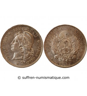 ARGENTINE - 1 PESO ARGENT 1882