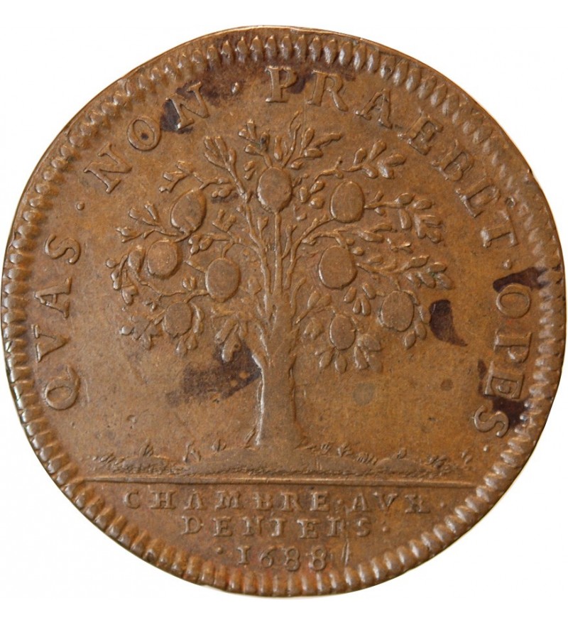 CHAMBRE AUX DENIERS, LOUIS XIV - JETON 1688