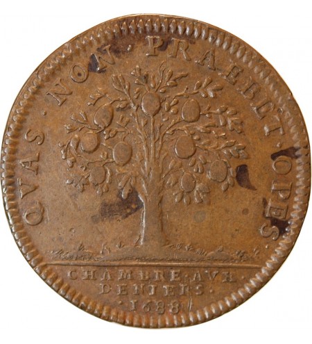 CHAMBRE AUX DENIERS, LOUIS XIV - JETON 1688